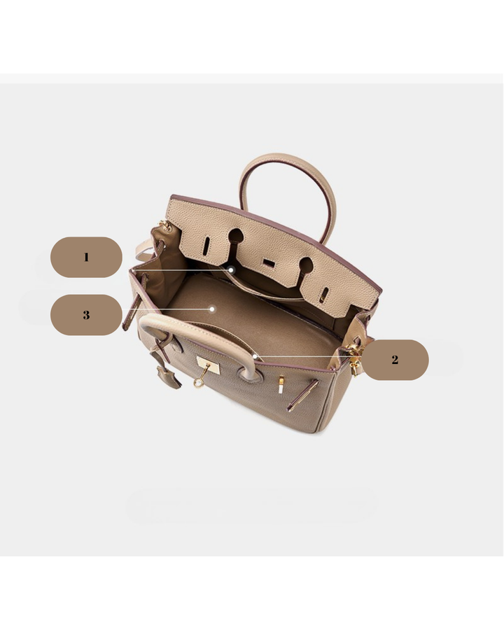 Sac en cuir de qualité supérieure Valsenia Aura Birkin