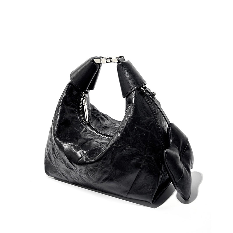 Valsenia Noir Crinkle Mini-Tasche