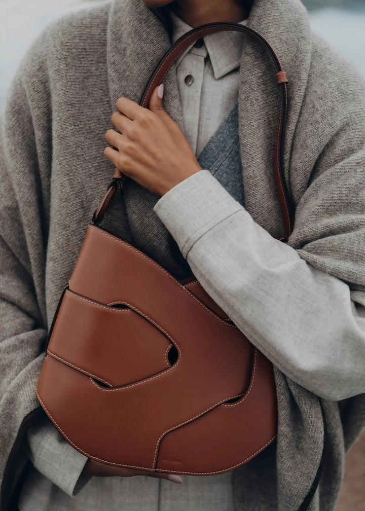 Valsenia Polène Nodde Hobo Echtes Leder Tasche