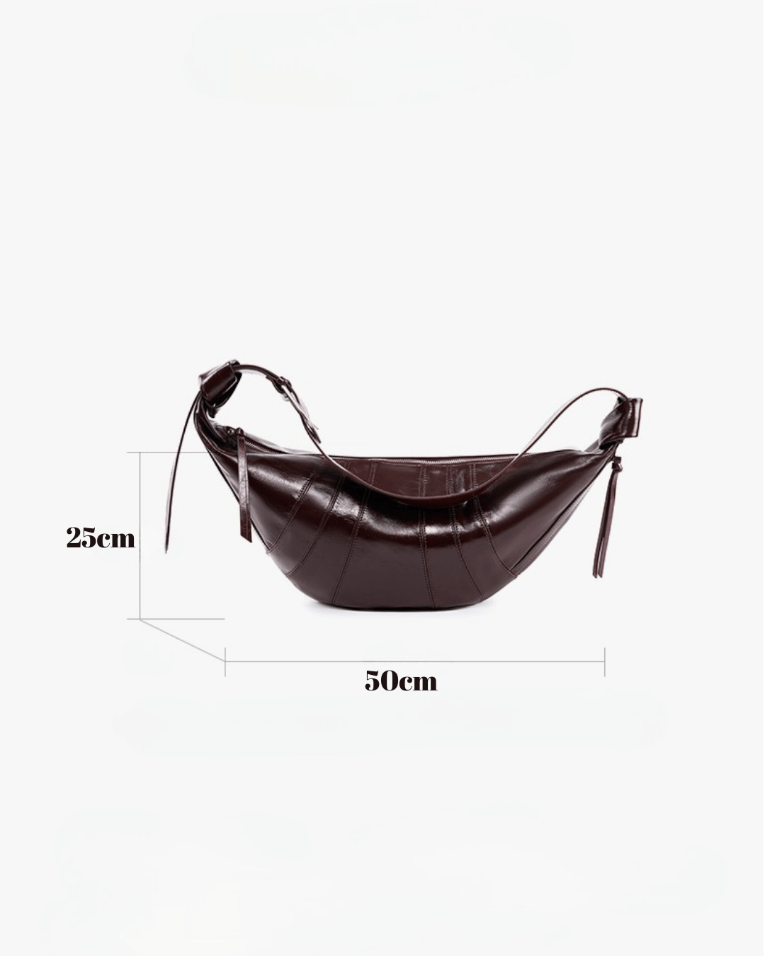 Sac en cuir de luxe Valsenia Banana Curve