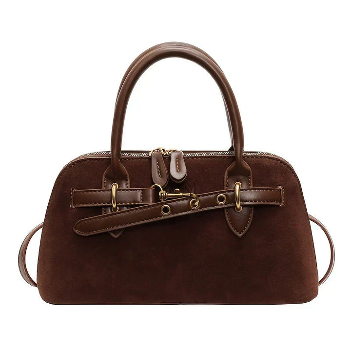 Valsenia Small vintage suede handbag and shoulder bag