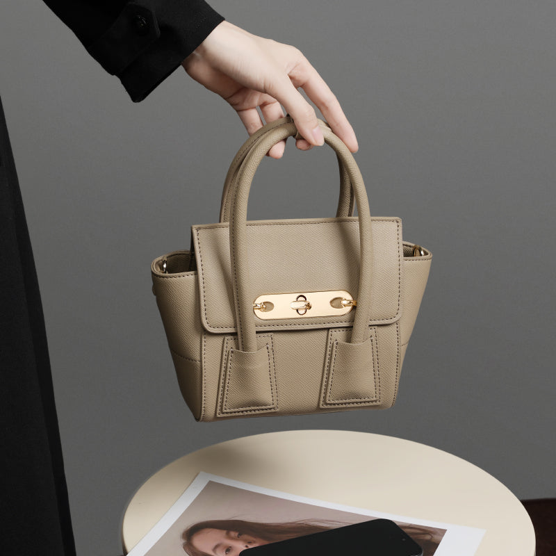 Valsenia Golden Lock Touch Bag
