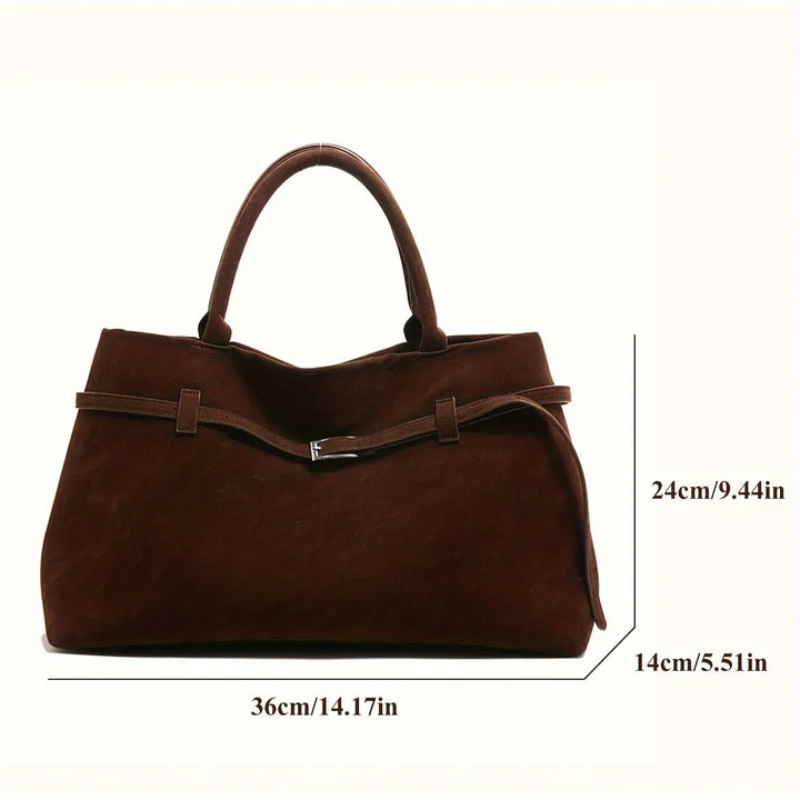 Valsenia Elegant bag with vintage suede belt
