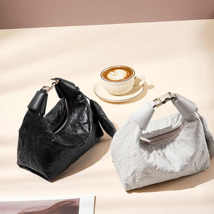 Valsenia Noir Crinkle Mini-Tasche