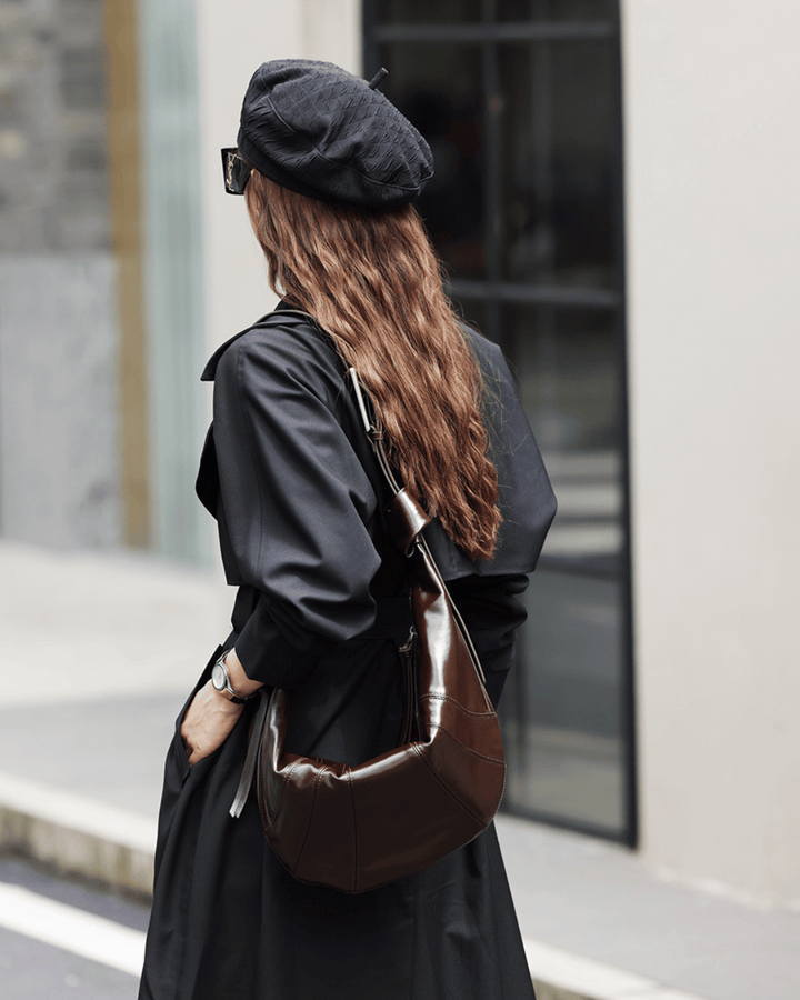 Sac en cuir de luxe Valsenia Banana Curve