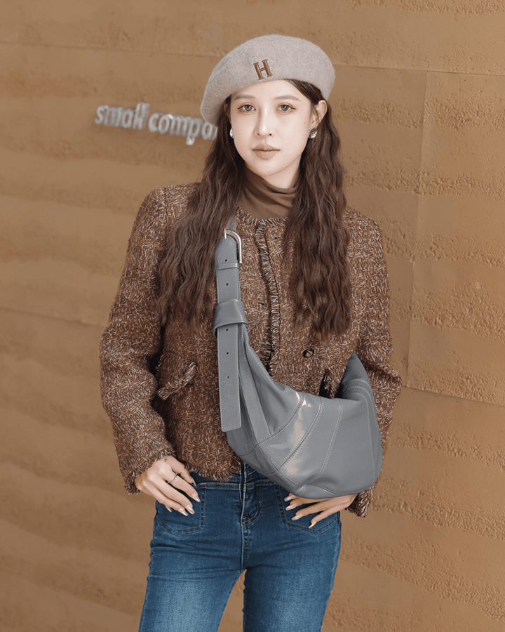 Sac en cuir de luxe Valsenia Banana Curve