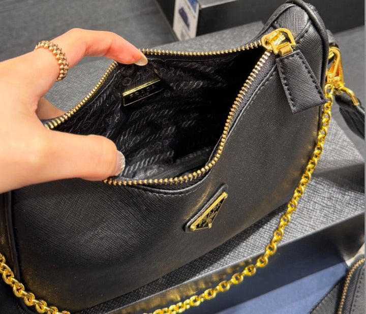 Valsenia Prada Re-Edition 2005 Saffiano Leather Bag.