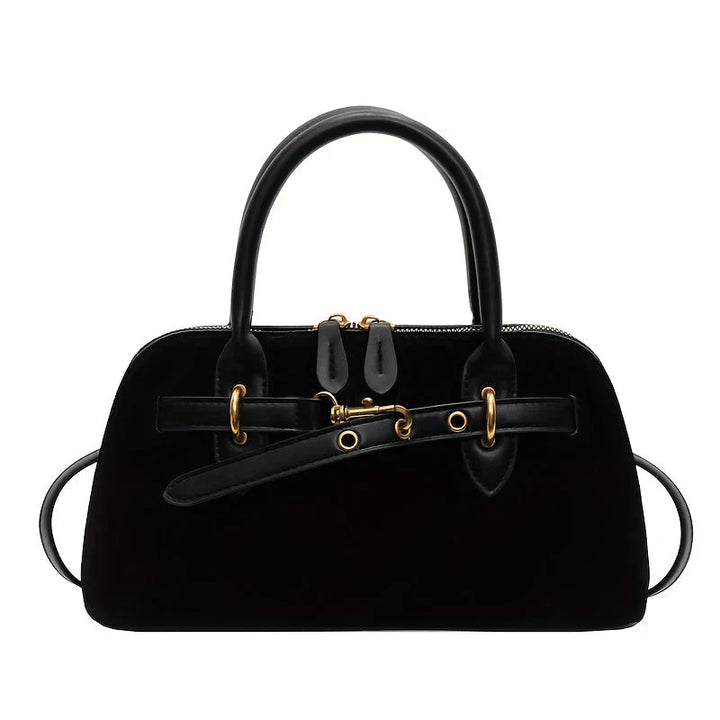 Valsenia Small vintage suede handbag and shoulder bag