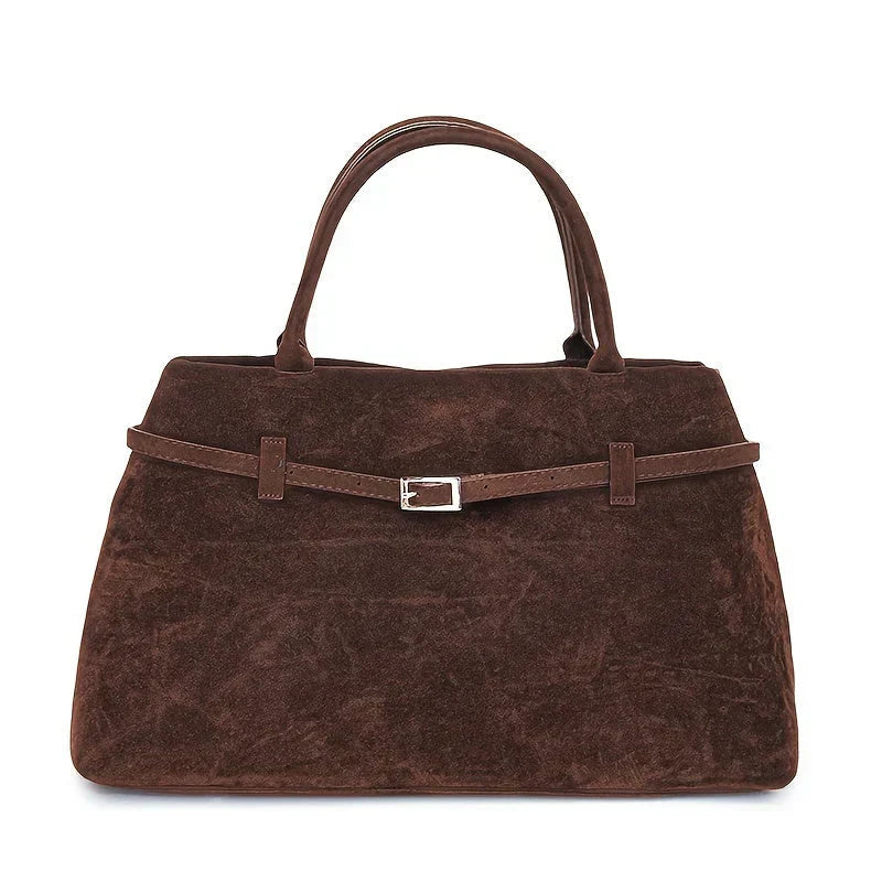 Valsenia Elegant bag with vintage suede belt