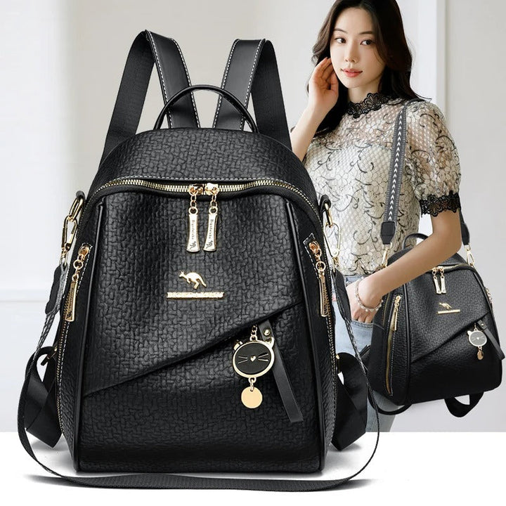 Valsenia Moderner Rucksack aus echtem Leder