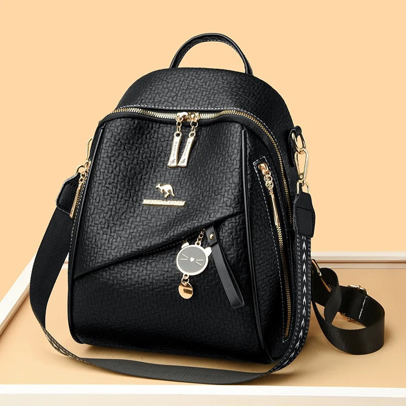Valsenia Moderner Rucksack aus echtem Leder