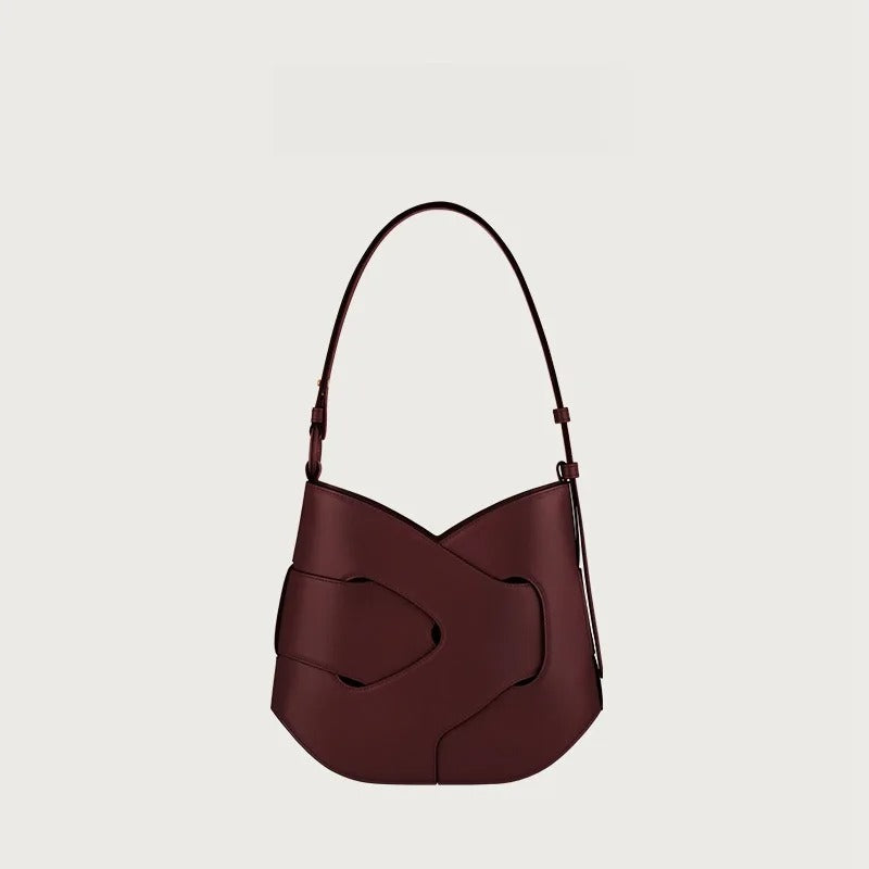 Valsenia Polène Nodde Hobo Echtes Leder Tasche