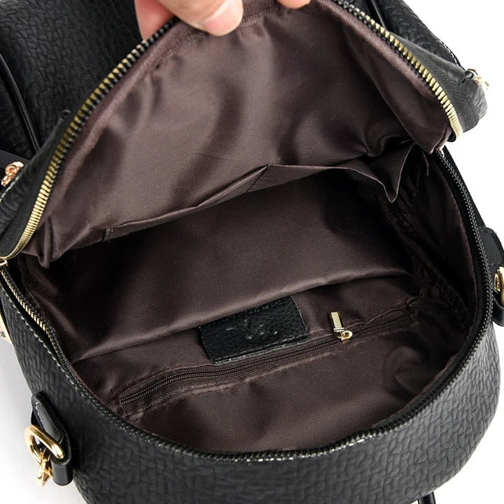 Valsenia Moderner Rucksack aus echtem Leder
