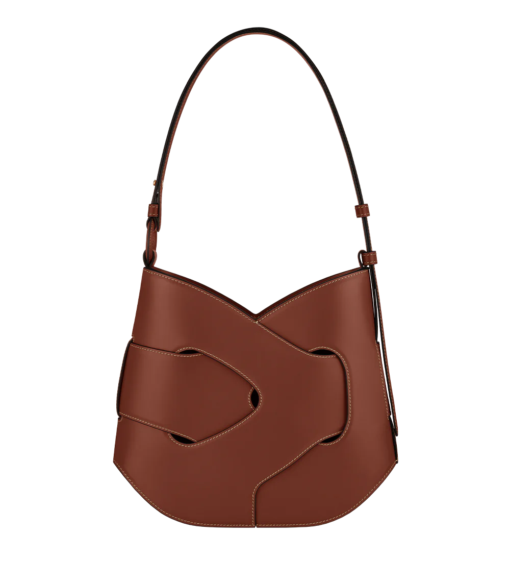 Valsenia Polène Nodde Hobo Echtes Leder Tasche