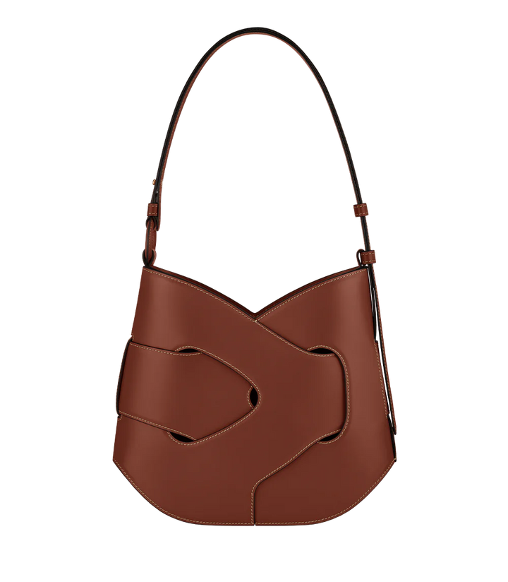 Valsenia Polène Nodde Hobo Echtes Leder Tasche