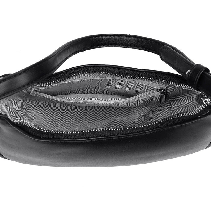 Valsenia Half-moon shaped leather bag