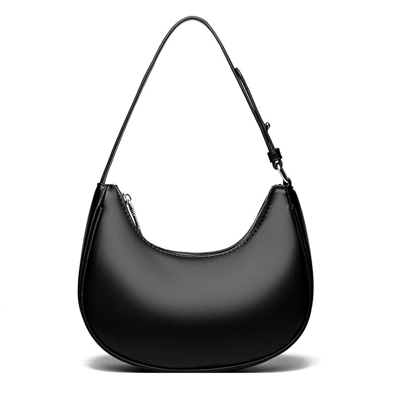 Valsenia Half-moon shaped leather bag