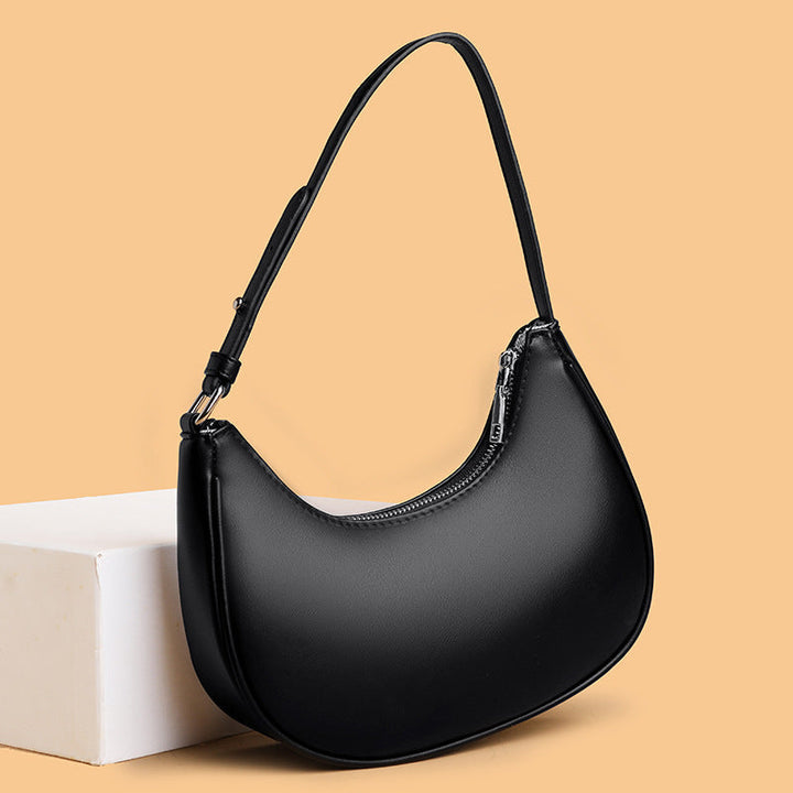 Valsenia Half-moon shaped leather bag