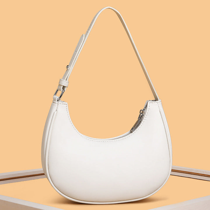 Valsenia Half-moon shaped leather bag
